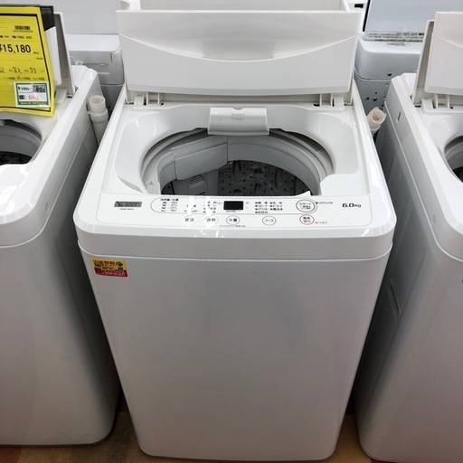 ◇ドリーム尼崎1号館◇ 【ジモティー割引対象商品】ヤマダ 6kg洗濯機 2021年製 YWM-T60H1 尼崎市/リサイクルショップドリーム次屋店》☆ジモティー割引有☆6kg洗濯
