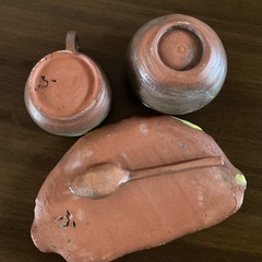 陶芸 手づくり カップ 受け皿 セットの画像