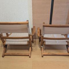 キャプテンスタッグ　ローチェア×2の画像