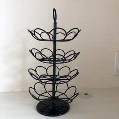 🌸4段フラワーデザイン回転式収納ラック｜美しさと実用性を兼ね備えた逸品🌸の画像