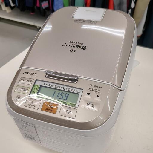 HITACHI RZ-TS105M IH炊飯器 5.5合炊き 日立 炊飯器 IHジャー炊飯器 5.5合炊き 再生品 ルビーレッド