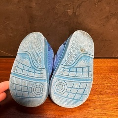 13cm サンダル  メッシュ ブルー キッズサンダル 男の子の画像