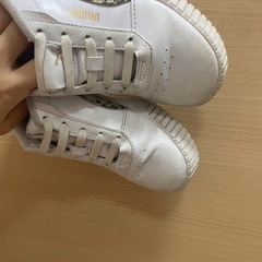 PUMA ヒョウ柄　厚底19.0 キッズの画像