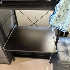 炊飯器トレー付スチールラックの画像