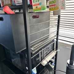 炊飯器トレー付スチールラックの画像