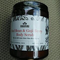 手渡し、新品　red bean & goji berry body scrubの画像