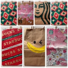 スタバ　紙袋　7枚セット①の画像