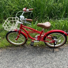 名古屋市内お届け無料子供自転車18インチの画像