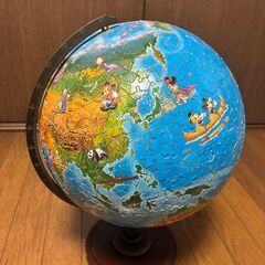 立体3D地球儀ジグソーパズル ディズニーの画像