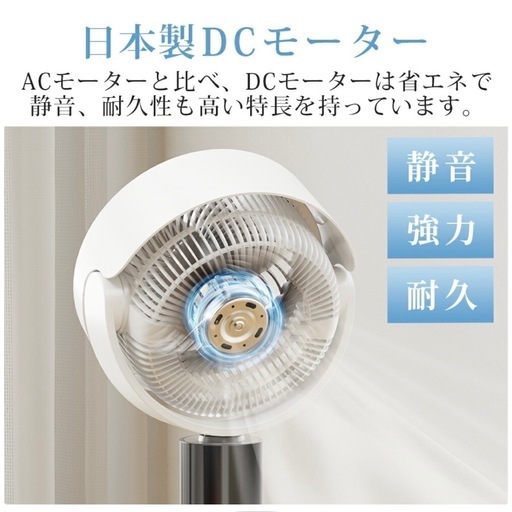 新品未使用！サーキュレーター扇風機　 マイナスイオン　AI自動調節