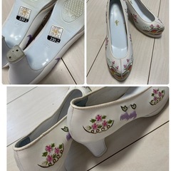 韓国式カーペット2点+韓服(チョゴリ)用パンプス（コッシン）セットの画像