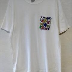 キース・ヘリング　Tシャツ　L　ホワイトの画像