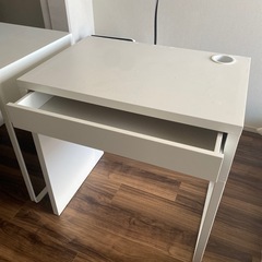 【2点セット】IKEA パソコンデスク ホワイト ミッケの画像