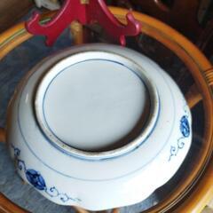 骨董品２４㌢金彩絵皿の画像