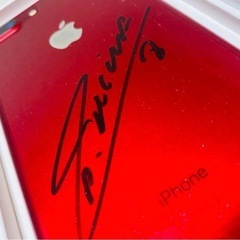 イニエスタサイン入り！iPhone7Plus の画像