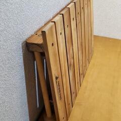 キャプテンスタッグ パークテーブル 折りたたみ ウッド ミニテーブル サイドテーブルの画像