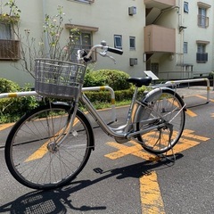 🚲【中古自転車】ブリヂストンシルバーの3段変速ママチャリ売ります