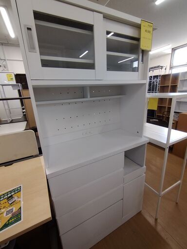 リユースのサカイ浦和店【E043】★食器棚 ベガコーポレーション ホワイト