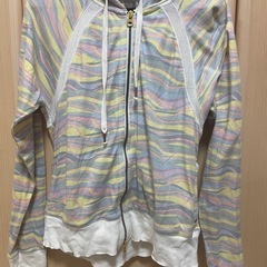 アルマーニエクスチェンジ　カラフルボーダー　パーカー
