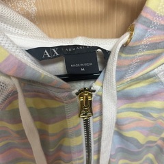 アルマーニエクスチェンジ　カラフルボーダー　パーカーの画像