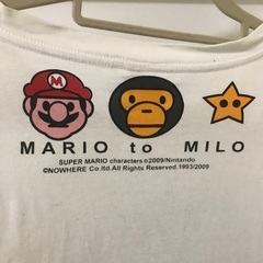 BAPE☆マリオ✖️マイロ☆希少Tシャツの画像