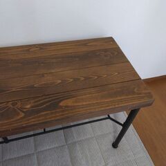 木製ベンチ　椅子の画像