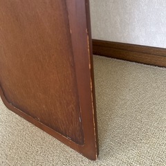 値下げ 姿見 鏡 ミラー　壁掛けタイプ　木の画像