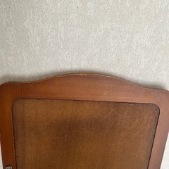 値下げ 姿見 鏡 ミラー　壁掛けタイプ　木の画像