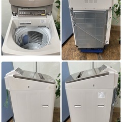 R527 ☀️ ジモティー限定特別価格！ Panasonic 洗濯機 （洗濯10.0㎏) 17年製 NA-FA100H3 ⭐ 動作確認済 ⭐ クリーニング済の画像