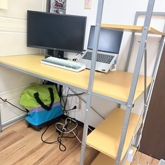 [受け渡し予定者があり]デスクとイスセットの画像