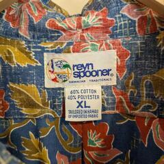 90s reyn spooner プルオーバーアロハシャツ 水着ビキニタグ　XLの画像