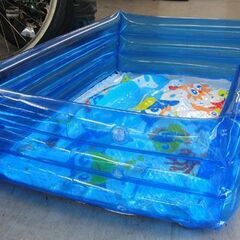 子供用プール ビニールプール 対象年齢3歳以上 100×65×30cm 家庭用 マルカ 庭 ベランダ 札幌市手稲区の画像