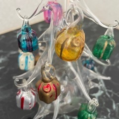 ガラス　クリスマスツリーの画像