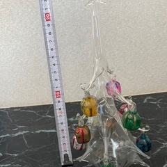 ガラス　クリスマスツリーの画像