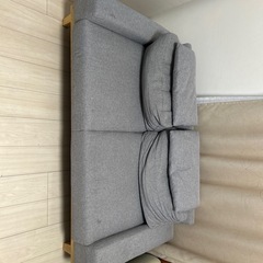【無料】小さめ布製ローソファー　幅150　　の画像