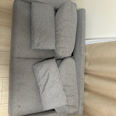【無料】小さめ布製ローソファー　幅150　　の画像