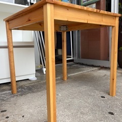 配達可【食卓3点セット】クリーニング済み【管理番号11307】町の画像