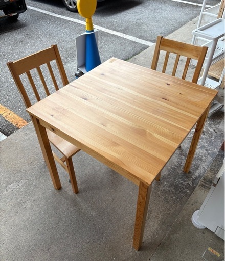 配達可【食卓3点セット】クリーニング済み【管理番号11307】町