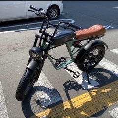 【電動アシスト自転車】モペット風ファットバイク 書類なし 走行OK