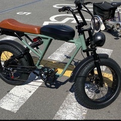 【電動アシスト自転車】モペット風ファットバイク 書類なし 走行OKの画像