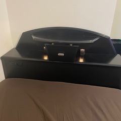 【値下げ】シングルベッド　マットレス付　照明　コンセント付　　の画像