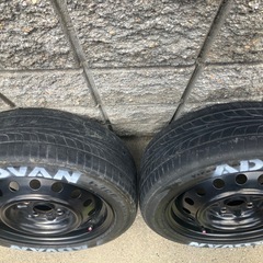 14インチ 軽自動車 カスタムサイズ 鉄チンホイール 4本セットの画像