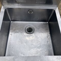 中古 ステンレス 1槽シンク　600X600X800(BG150) 流し台 厨房 飲食店 業務用　愛知県 一宮市 名古屋 稲沢 江南 岩倉 岐阜 羽島 各務ヶ原 三重 愛知 グッドプライス一宮の画像