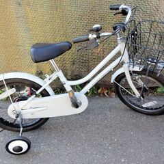 FORTERA ■子供自転車 16インチ 補助輪付き ホワイト 店頭お引き取り限定商品の画像