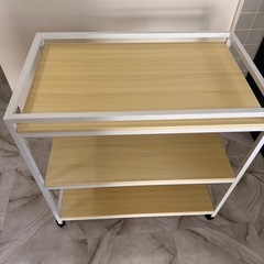 ★RiZKiZ★　日本製 おむつ交換台本体 ＆ クッションセット（ナチュラル） 定価14,300円の画像