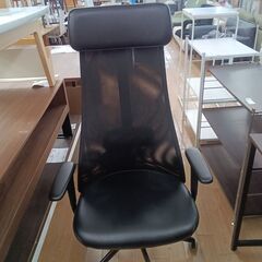 ★リユースのサカイつくば店★TK5862 IKEA ワークチェア ブラック H125×D63×W63 クリーニング済みの画像