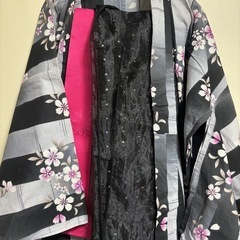 【売約済み】浴衣・大きいサイズ　帯セットの画像