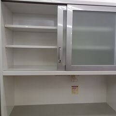 ★リユースのサカイつくば店★TK5864 ユーアイ 食器棚 ダークブラウン H196×D50×W118 クリーニング済みの画像