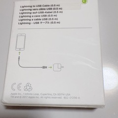 Apple 正規品 lightning ケーブルの画像