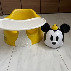 【2点セット】ミッキー英語おもちゃ＆バンボ（トレイ付き・破れあり）の画像